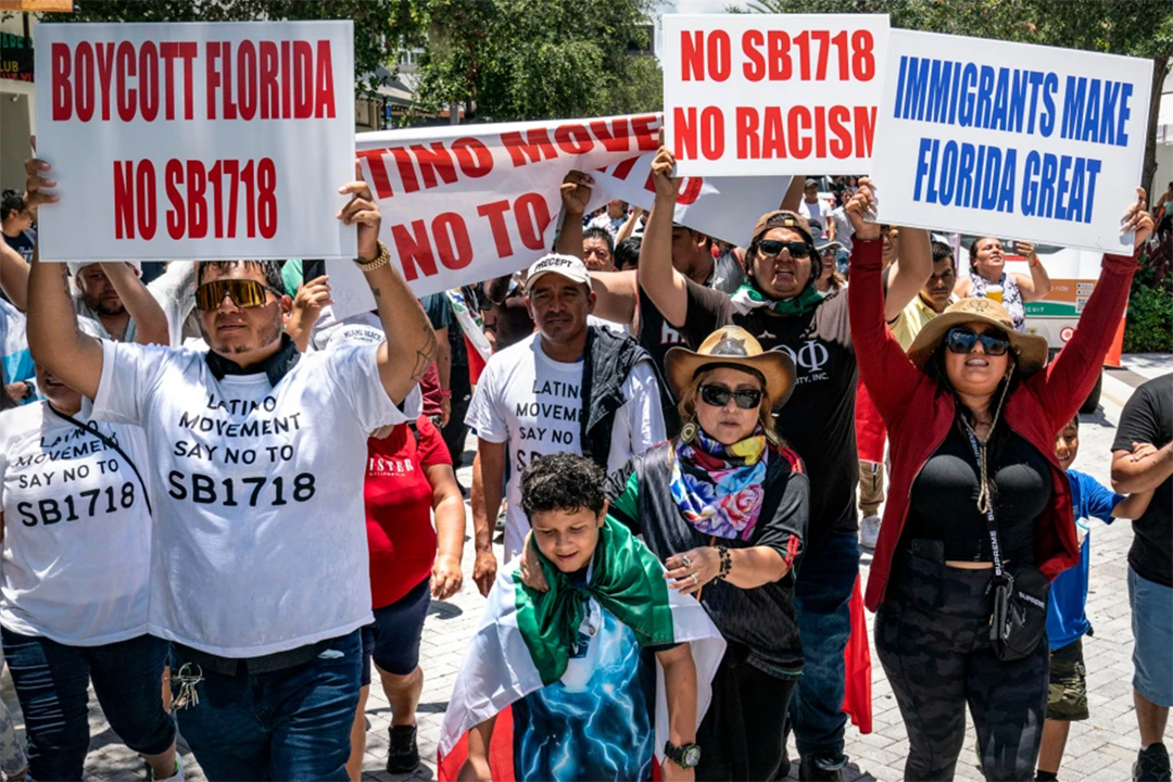 Examining the impact and controversy surrounding Florida's immigration legislation signed by the governor Ron DeSantis.